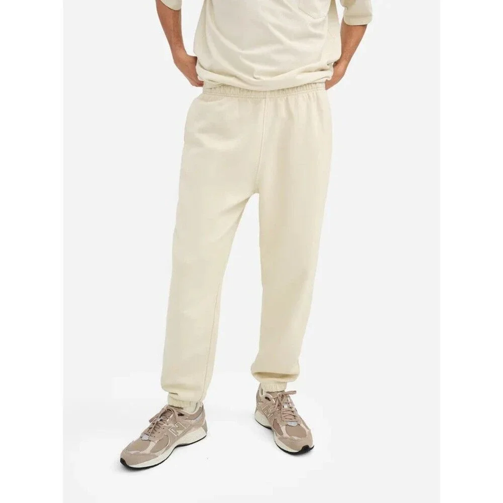 Mate The Label Men's Organic Fleece Relaxed Pocket Jogger Sweatpants BONE XXL